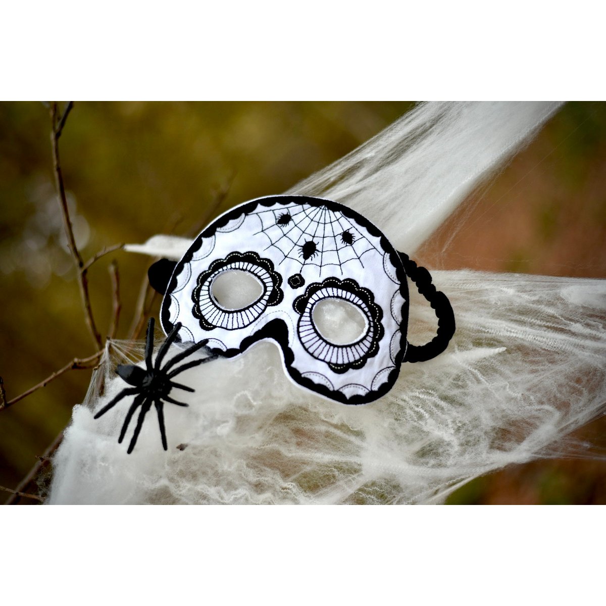 Skull mask "Black Halloween"