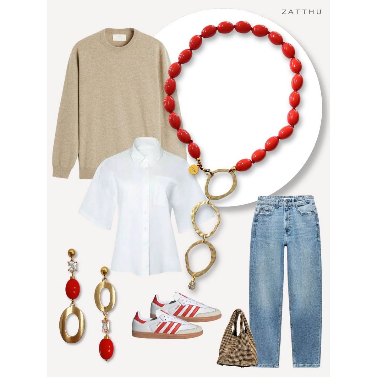 Collana di liuto rossa