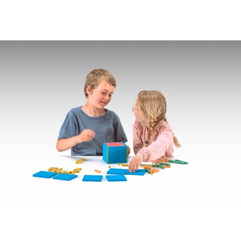 Cette gamme de base en 5 couleurs (141 pièces) | RE-Wood® Apprendre les calculs décimaux
