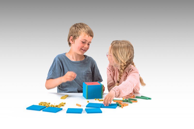 Dit basisassortiment in 5 kleuren (141 stuks) | RE-Wood® Leer decimale berekeningen
