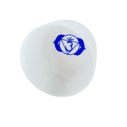 Quartz singing bowl "Third Eye Chakra" with bag (LA - 432Hz)