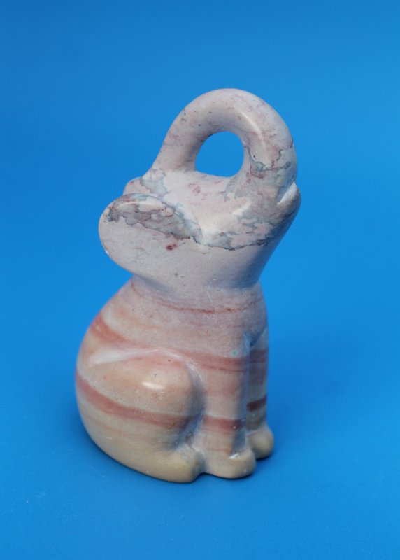 Sitzender Elefant natur - Speckstein