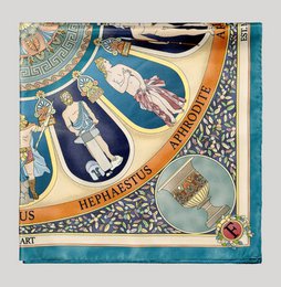 The Olympian Gods  100% silk scarf ( 2 colors)