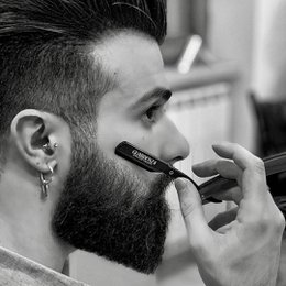 Guardenza Shavette "Cut Throat" barbermaskine (inkl. cover) - lige barbermaskine - barberkniv