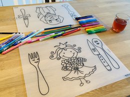 Genfarverbart dækkeserviet Princess Daisy