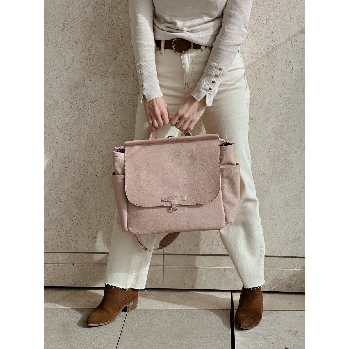 MIREM Umstandstasche von Nenina & Co. Blassrosa + Wickelauflage als Geschenk