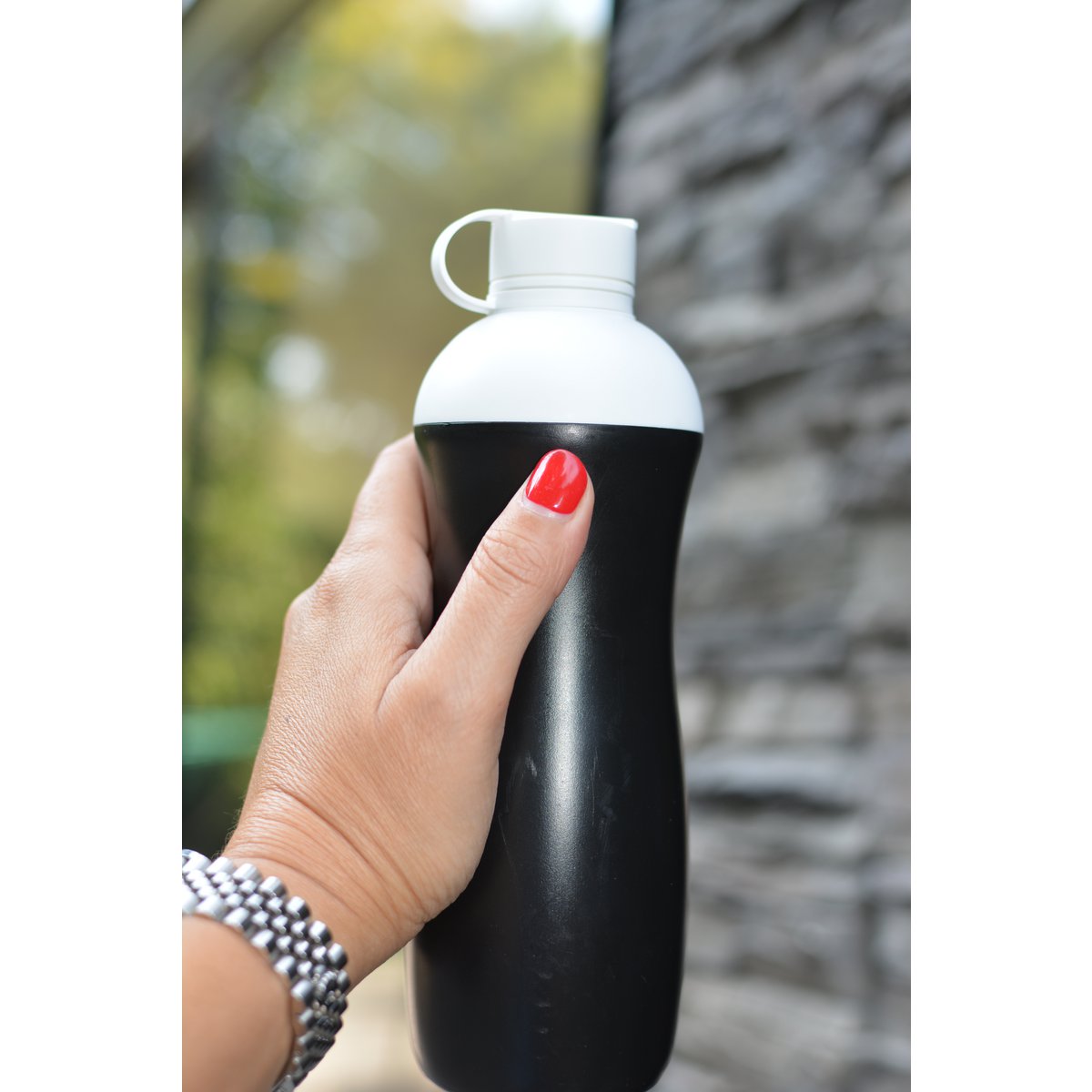 Biodrup biobasierte Trinkflasche 500 ml Schwarz