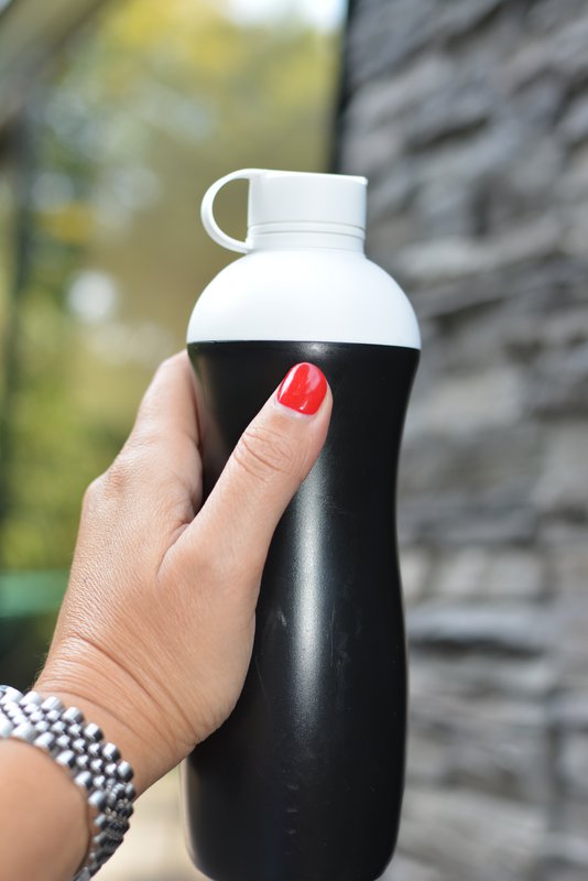 Biodrup biobased drinking bottle 500ml Black