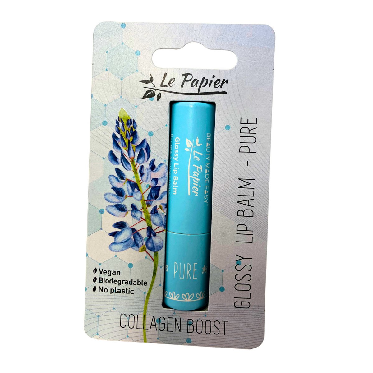 Bálsamo labial brillante con colágeno - PURE
