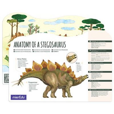 MierEdu - Flytbart 3D-puslespil - Stegosaurus