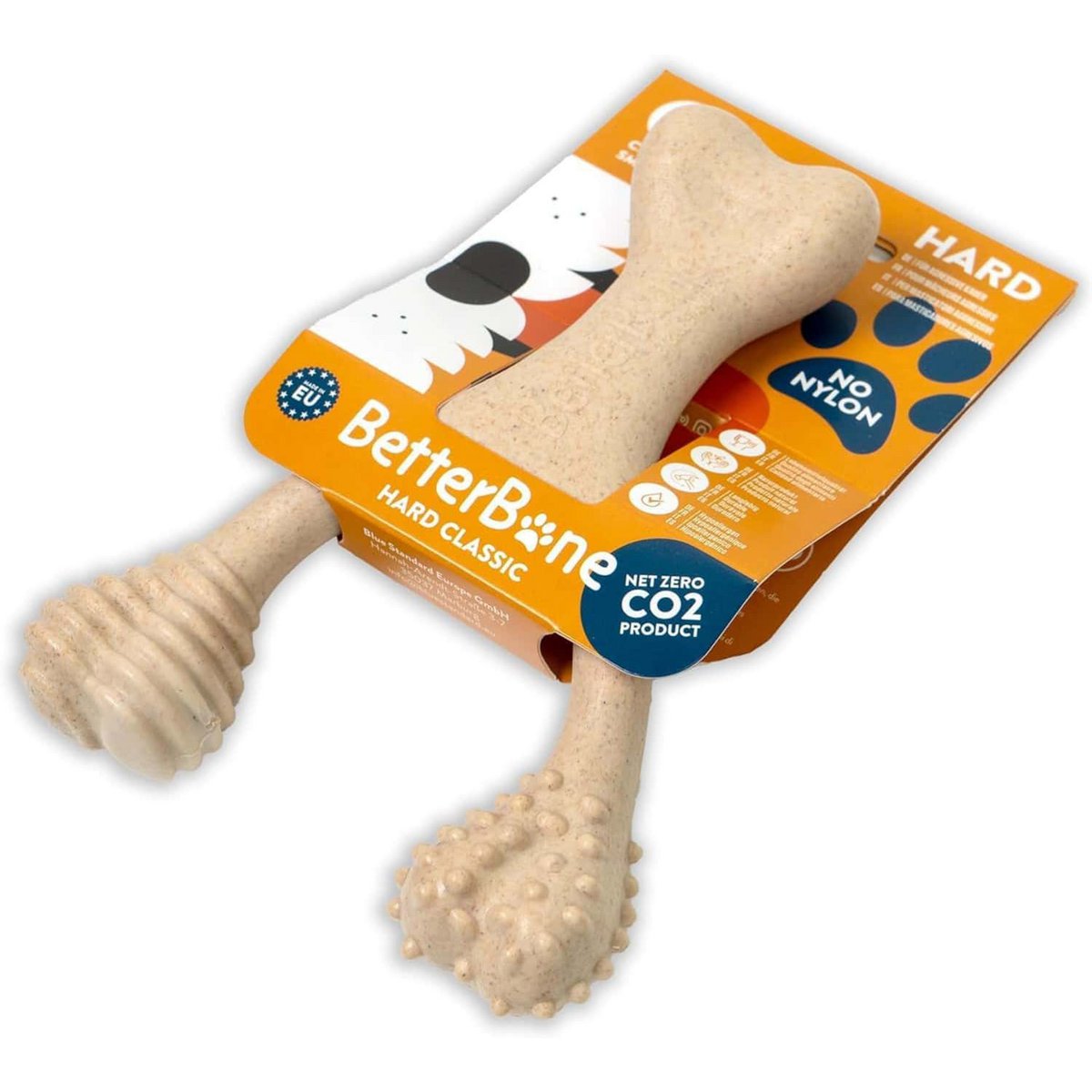 BetterBone Dogs Kauchen -SSmall Hard Classic (zonder nylon, CO2 neutraal gemaakt in Europa)