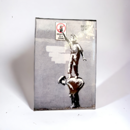 Banksy's Graffiti Fridge Magnet - Graffiti is a Crime