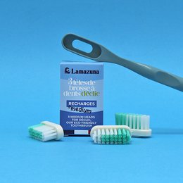 Genfyld 3 mellemstore tandbørstehoveder