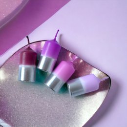 Dip Dye Twinkle * Purple Diamonds