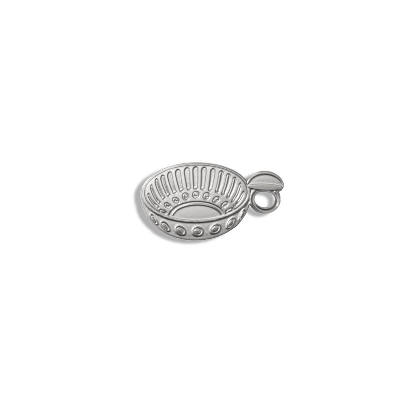 magnetic brooch - oenology - silver tastevin