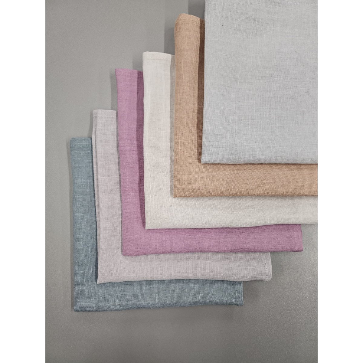 Linen napkins, assorted Colors, Pack of 4