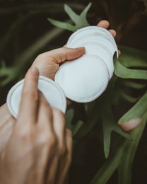 Waschbare Wattepads zum Abschminken