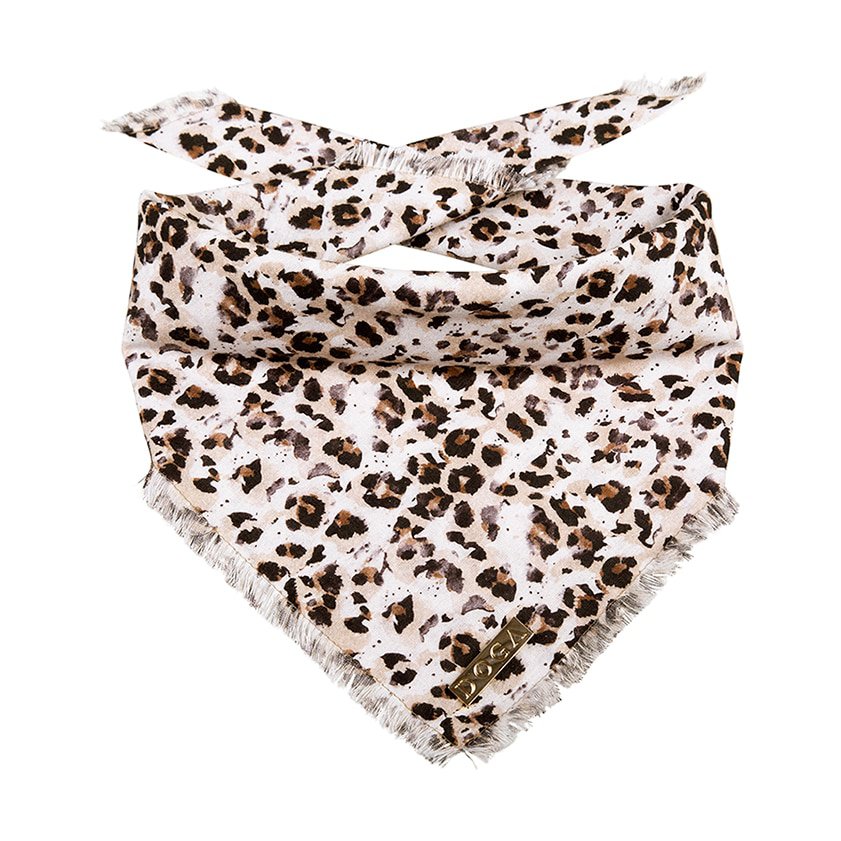 Hundebandana Leopard Brown