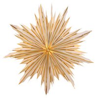 Stella-Viola, white paper with gold foil 40cm