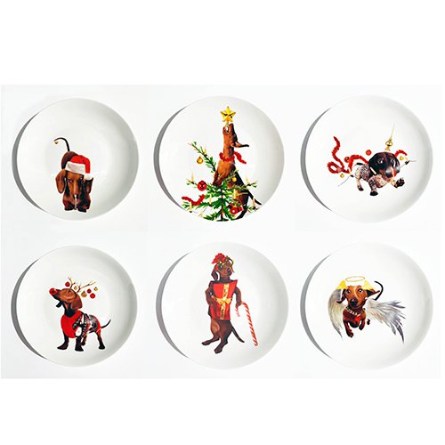 It's a wienerful Time - Set of 6 breakfast plates
