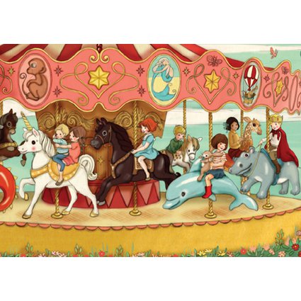 Postkarte Fairground Carousel