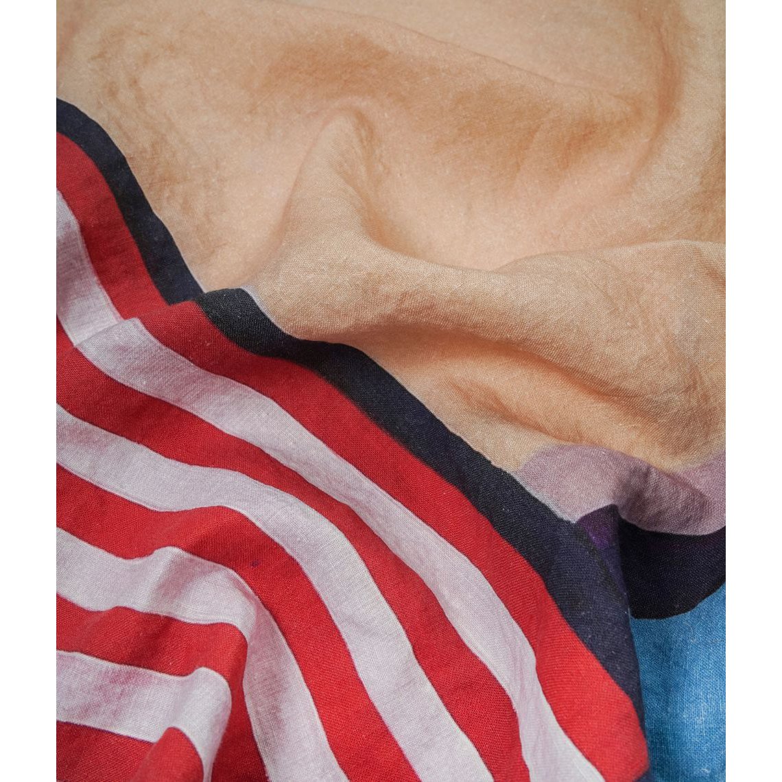 Linen beach towel Tan - Agnė Kišonaitė