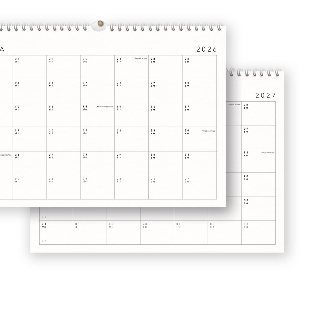 Calendario con pegatinas 2027 - A4 / A3