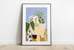 Vin og planter - kunsttryk