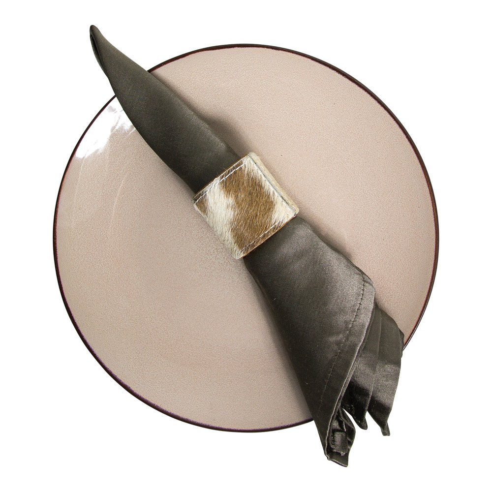 Napkin ring cowhide brown 5cm
