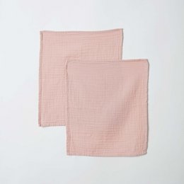 Cambiador de pañales de muselina orgánica OrganicEra, rosa