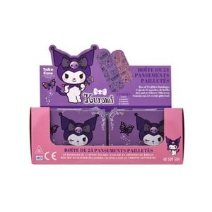 Kuromi - Metal Box of Glitter Bandages (24 Bandages)
