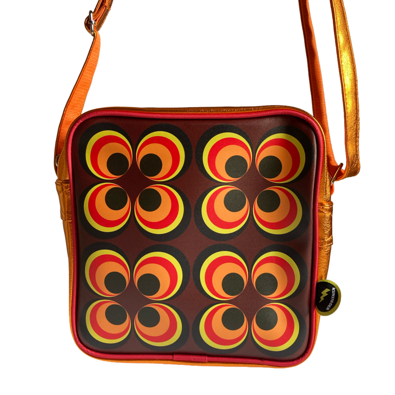 Sac bandoulière cercles rétro