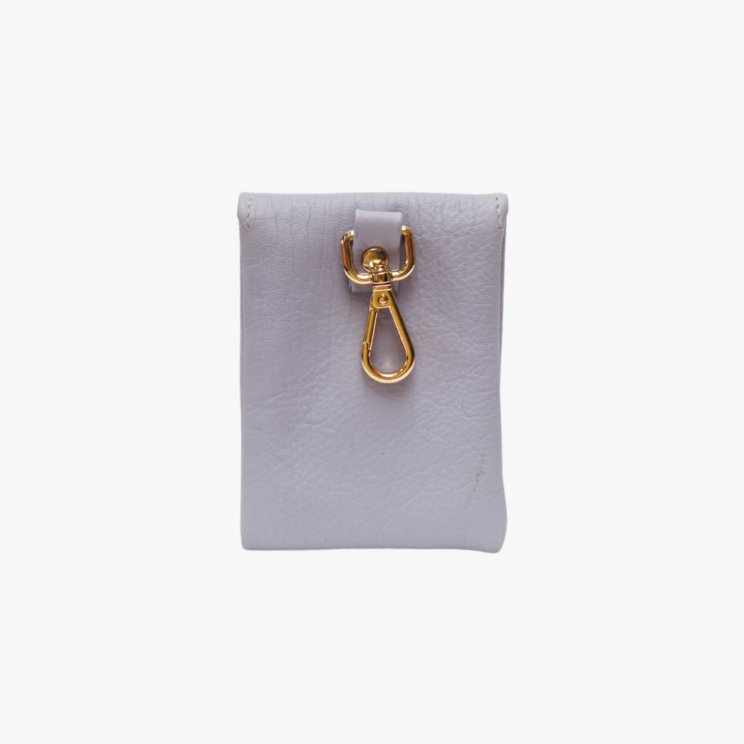 Pooch leather | Stylish Reward Bag for Dog Biscuits and Poo Bags - Lilac Purple