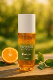 Bruma perfumada para cuerpo y cabello - GUAPA - Té verde/mandarina