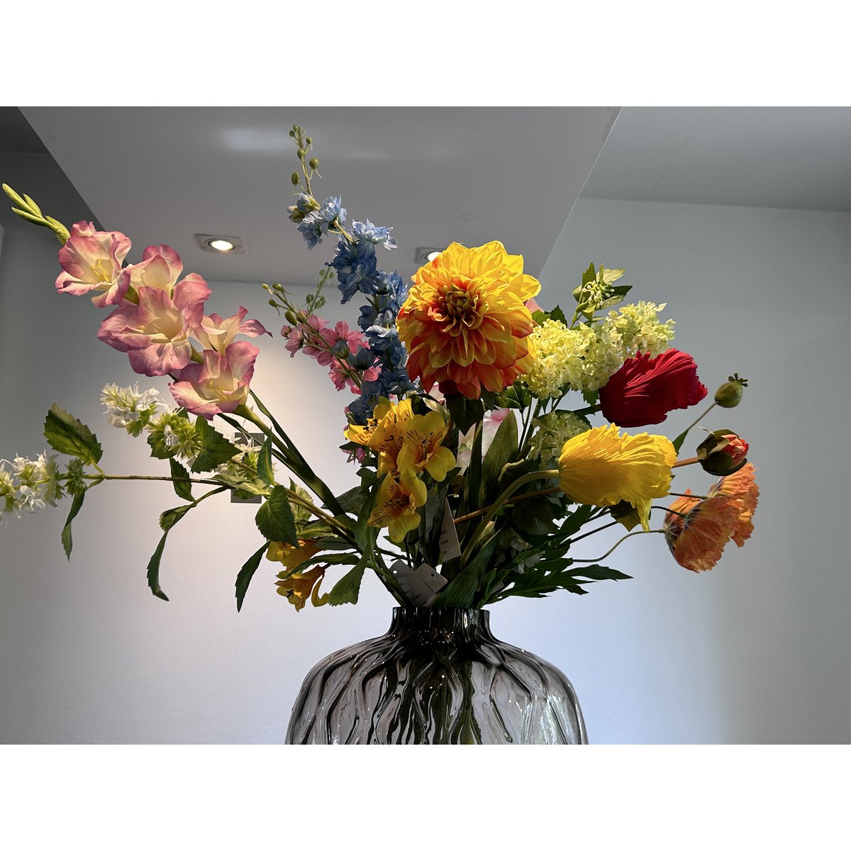 Flores de seda con jarrón: Tamaño YF-1844: 11*44 Alto
