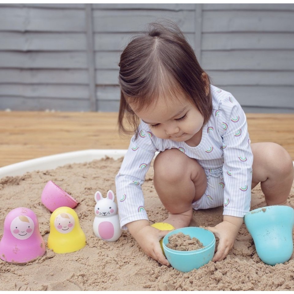 Rainbow Nesting Babies with Chiming Bo Bunny