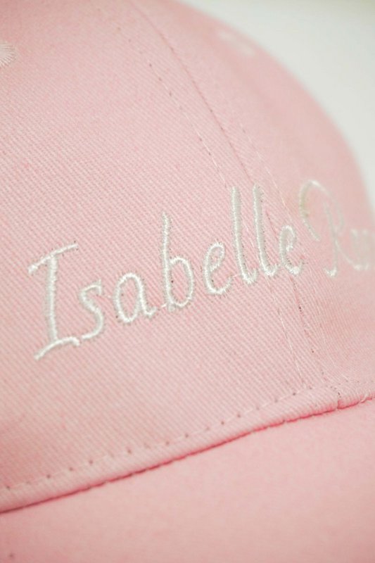 Cap with embroidered roses Lucy Isabelle Rose