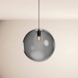 s.luce Orb sfera di vetro lampada da galleria 500cm sospensione nero