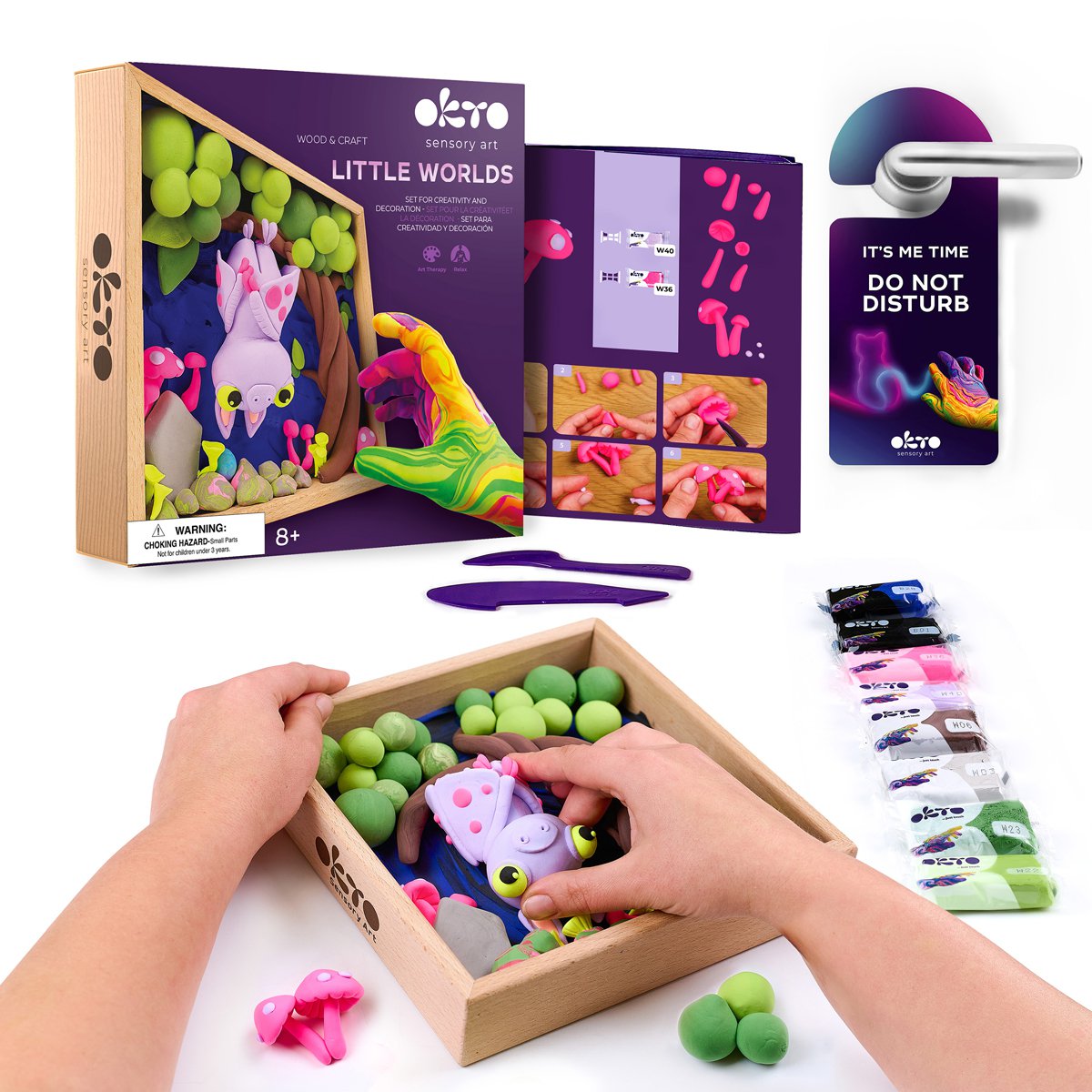 Okto Sensory Art Wood And Craft - Small World - Bat