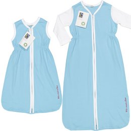 Saco de dormir turquesa - blanco