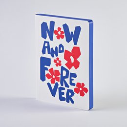  A5+ notebook with dotted pages, recycled leather cover, and sustainably produced in Germany.