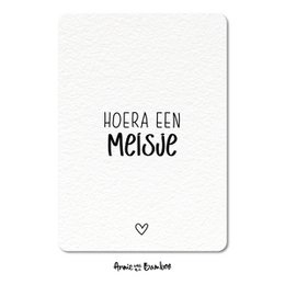 Postkarte - Hurra, ein Mädchen