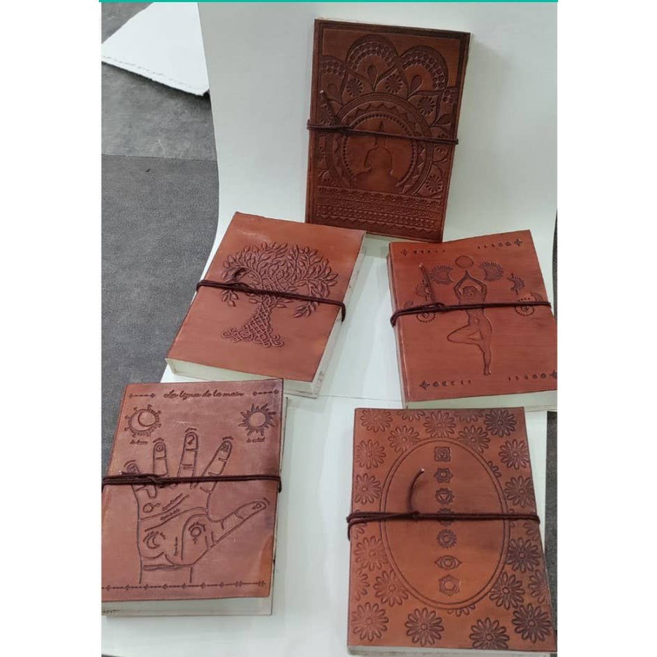Medium Notebook with strap - Tibetan Mandala