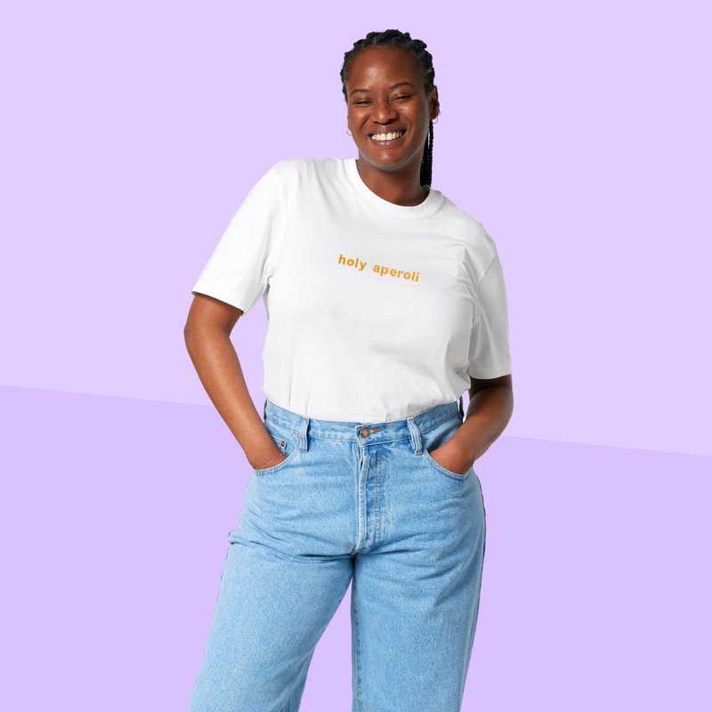 HOLY APEROLI unisex T-shirt lavet af økologisk bomuld