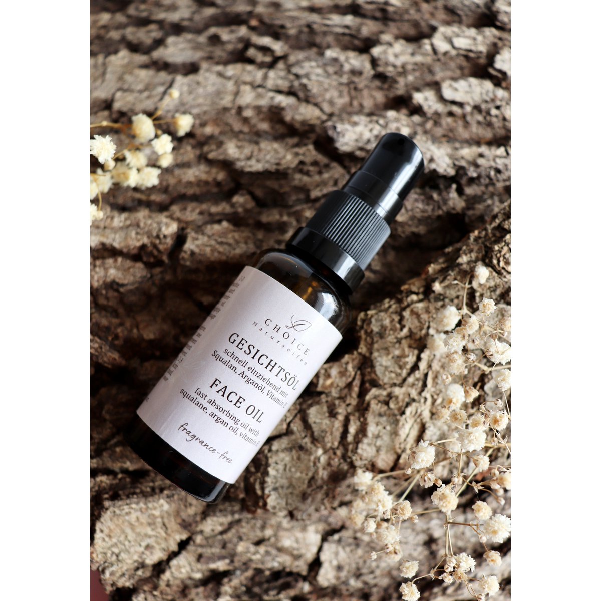 FACE OIL - Gesichtspflege mit Squalan, duftfrei
