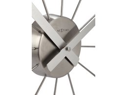 Vægur NeXtime Plug-Inn 58 cm sølv