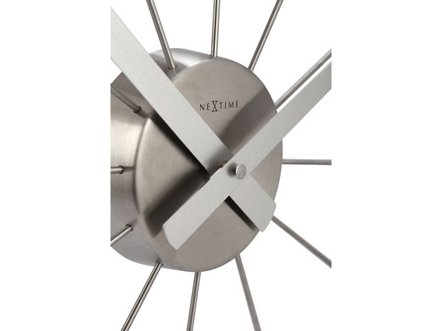 Vægur NeXtime Plug-Inn 58 cm sølv