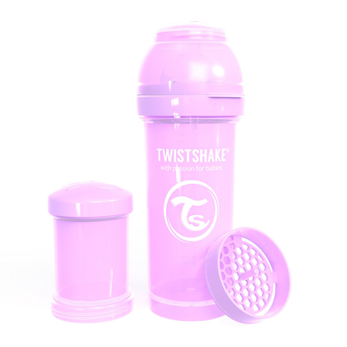 Bottle of anti-colic 260ml pastel purple