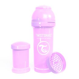 Butelka antykolkowa 260ml w kolorze pastelowego fioletu