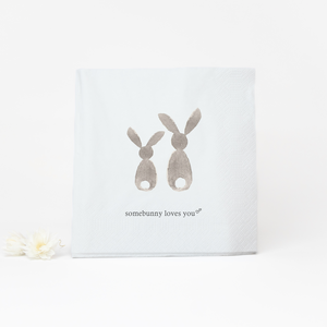 Serviette "Somebunny loves you"
